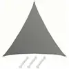 Image de Amanka - Voile D'Ombrage Uv 5x5x5 M Hdpe Triangle Protection Solaire Jardin Balcon Gris
