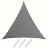 Image de Amanka - Voile D'Ombrage Uv 2x2x2m Hdpe Triangle Protection Solaire Toile Balcon Gris