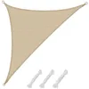 Image de Amanka - Voile D'Ombrage Uv 3,6x3,6x5,1 Hdpe Triangle Protection Solaire Toile Ivoire
