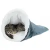 Image de Sac Douillet Paul Ø 40 X 60 Cm Couleur Blanc Et Bleu. Pour Chat. - Trixie