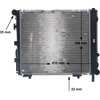 Image de Radiateur MAHLE CR 275 000S, radiateur à eau, radiateur moteur, compatible avec les modèles MERCEDES-BENZ berline (W124), break (W124), Classe E berline (W124)