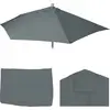 Image de Housse de rechange pour parasol demi-rond Parla, housse de rechange pour parasol, 270 cm, tissu/textile UV 50+ ~ anthracite