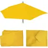 Image de Housse de rechange pour parasol demi-rond Parla, housse de rechange pour parasol, 270 cm, tissu/textile UV 50+ ~ jaune
