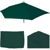Image de Housse de rechange pour parasol demi-rond Parla, housse de rechange pour parasol, 300 cm, tissu/textile UV 50+ ~ vert