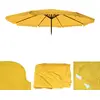 Image de Housse de rechange pour parasol Meran Pro, parasol de marché gastronomique avec volant Ø 5m, polyester ~ jaune