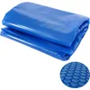 Image de Couverture de piscine Bâche thermique Bâche solaire Couverture solaire, épaisseur : 400 µm ~ rond 4,57m bleu