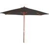 Image de Parasol Florida, parasol de marché, Ø 3m polyester/bois ~ anthracite