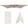 Image de Housse de rechange pour parasol Florida 3x4m, housse de rechange pour parasol, polyester ~ crème