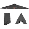 Image de Housse de rechange pour parasol Florida, housse de rechange pour parasol, Ø 3,5m polyester 8 baleines ~ anthracite