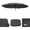 Image de Housse de rechange pour parasol Meran Pro, parasol de marché gastronomique avec volant Ø 5m, polyester ~ anthracite