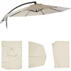 Image de Housse de rechange pour Deluxe Ampelschirm HWC-D14, housse de parasol ronde Ø 3m ~ crème sans flap