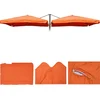 Image de Housse de parasol T44, 8 baleines 3x3m polyester, housse de rechange pour double parasol de signalisation T44 ~ terracotta avec flap