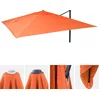 Image de Housse de remplacement pour parasol de jardin de luxe HWC-A96, housse de parasol, 3,5 x 3,5 m (diamètre 4,95 m), polyester, couleur terre cuite