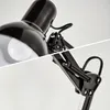 Image de B.K.Licht lampe de bureau/table LED rétro, LED halogène éclairage de chevet métal avec articulation, lampe de lecture, E14, sans illuminant, Noir