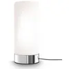 Image de Lampe de chevet tactile, à intensité variable, culot E14, lampe de table, lampe, lampe de chevet, lampe de table, lampe de bureau, lampe de lecture, éclairage de lecture, verre blanc