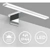 Image de B.K.Licht lampe miroir LED, lampe armoire, applique salle de bain, lumière blanche neutre 4000 Kelvin, 5W, 550lm, IP44, largeur 300mm, chrome