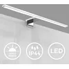 Image de B.K.Licht lampe miroir LED, lampe armoire, applique salle de bain, lumière blanche neutre 4000 Kelvin, 8W, 780lm, IP44, largeur 600 mm, chrome