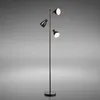 Image de B.k.licht - Lampadaire Design Led Métal Lampe Retro Sur Pied Orientable Noir 230v