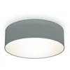 Image de B.k.licht - Plafonnier Textile Gris, Éclairage Plafond Design Moderne & Sobre, Éclairage Bureau, Rond Ø30cm, Douille E27, Livré Sans Ampoule