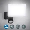 Image de B.K.Licht applique murale extérieur détecteur de mouvement LED 20W 2300lm lumière blanche neutre 4000K IP44 couleur noire