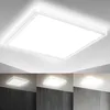 Image de Panneau LED plafond ultra-plat 18W 2400lm 293x293mm, dimmable 3 niveaux avec rétroéclairage décoratif, mémoire intégrée, blanc neutre 4000K, IP20