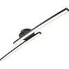 Image de B.K.Licht I Plafonnier 12W, 2 platines LED pivotantes, 3000K blanc chaud, noir, 1100 lumen
