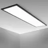 Image de B.K.Licht Panneau LED I 1 mètre I lumière blanche neutre 4.000 K I 22 Watt I 2.200 Lumen I pour salon, bureau, cuisine ou chambre I cadre noir I 1000x250x65 mm