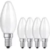 Image de OSRAM Ampoule LED, culot : E14, Warm White, 2700 K, 4 W, remplacement d'une ampoule 40 W, mate, LED BASE CLASSIC B
