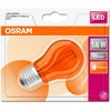 Image de OSRAM E27 ampoule LED sphérique - Orange