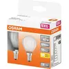 Image de Led Sphérique Verre Dépoli 4w E14 Chaud Boite De 2 - Osram