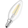 Image de Osram - Ampoule Led Forme Classique De Mini-tenues, Remplacement De 40 Watts, E14, B-shape, 2700 Kelvin, Blanc Chaud, Verre Transparent, Pack De 2-er