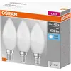 Image de OSRAM HOMELIGHTING 4058075429680 LED (monochrome) EEC F (A - G) E14 Candle shape 4.9 W = 40 W Neutral white (Ø x L) 37 mm x 100 mm 3 pc(s)