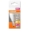 Image de Ampoule Led - E14 - Warm White - 2700 K - 5,50 W - Remplacement Pour 40-w-incandescent Bulb - Givré - Led Retrofit Rgbw Lamps With Remote Control - Osram