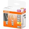 Image de Led Sphérique Verre Clair 4w E14 Chaud Boite De 2 - Osram