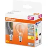 Image de Osram Led Sphérique Pack De 2 Ampoules Transparentes 4w