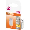 Image de OSRAM LED Stift 0,9W G4 100lm12V 2.700K klar 2er Box 351492 4058075449770