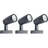 Image de LEDVANCE Lampe de jardin LED intelligente avec technologie WiFi, pack de base avec 3 spots pour l'extérieur, couleurs RGB modifiables, compatible avec Google et Alexa Voice Control, SMART+ WIFI GARDEN SPOT 3P