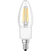 Image de Ampoule LED SMART+ WiFi, forme bougie, variateur de luminosité, verre sans plomb, transparente, 4 W (équivalent 40 W), 470 lm, lumière blanc chaud, 2700 K, Wi-Fi, compatible avec les assistants vocaux, variateur de luminosité