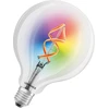 Image de Ampoule LED SMART+ WiFi Filament Globe RGBW, ampoule LED, verre sans plomb, transparente, 4,5 W (équivalent 30 W), 300 lm, lumière blanc chaud, 2700 K, Wi-Fi, compatible avec les assistants vocaux, gradable
