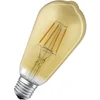Image de Ampoule LED SMART+ WiFi, modèle Filament Edison, à intensité variable, en forme d'ampoule Edison, verre sans plomb, finition dorée, 6 W, 680 lm, lumière blanc chaud, compatible Wi-Fi, compatible avec les assistants vocaux, intensité variable