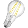 Image de LEDVANCE LED CLASSIC A, efficacité énergétique A, forme A, lampe LED, verre transparent, 4 W (équivalent à 60 W), 840 lm, lumière blanc chaud, 3000 K, classe d'efficacité énergétique : A, durée de vie : 50 000 heures, indice de rendu des couleurs (IRC)   80