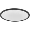 Image de LEDVANCE ORBIS Ultra Slim plafonnier 400mm, noir, 22W, 2720lm, lumière homogène blanc chaud (3000K) + rétroéclairage, gradation en trois étapes par interrupteur mural, ultra-plat, classe de protection IP20