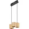 Image de LEDVANCE SMART+ Suspension WiFi DECOR Wood, 21W, 1950lm, lumière blanche réglable (3000K à 6500K), dimmable, contrôlable via une application, compatible avec Amazon, Google et Co.