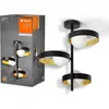 Image de LEDVANCE DECOR Memphis plafonnier, noir/doré, avec culot G9 pour un remplacement facile de l'ampoule, peut être équipé d'une ampoule simple ou intelligente, classe de protection IP20