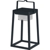 Image de LEDVANCE SMART+ Outdoor Bluetooth Lampe solaire de table, avec lumière blanche (3000K) + lumière colorée, indépendante du courant, jusqu'à 6,5 heures d'éclairage à 100 %, rechargeable, classe de protection IP44, noire