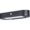 Image de LEDVANCE ENDURA Style Oval Applique murale solaire, lumière blanche froide (4000K), capteur intégré, utilisable sans électricité, longue durée de vie des piles : 30 fois 60 secondes en mode PIR, classe de protection IP44, noir