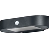 Image de LEDVANCE ENDURA Style Petite applique ovale solaire, lumière blanc chaud (3000K), capteur intégré, utilisable sans électricité, longue durée de fonctionnement : 30 fois 60 secondes en mode PIR, classe de protection IP44, noir