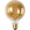 Image de Ampoule LED Smart+ WiFi, forme globe, culot G80, lumière blanche réglable à 2200K, verre sans plomb, finition dorée, 600 lumens, couleur de lumière variable, compatible Wi-Fi, compatible avec les assistants vocaux, gradable