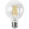 Image de Ampoule LEDVANCE Smart+ Wifi, modèle Filament Globe, lumière blanche réglable (2700K), ampoule LED, verre sans plomb, transparente, 8 W, 806 lm, couleur de lumière variable, Wifi, compatible avec les assistants vocaux, gradable