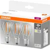 Image de OSRAM LED Filament Birne E27 6,5W 806lm 2.700K klar 3er Box 351433 4058075819290